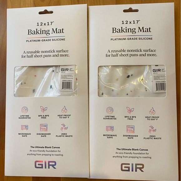 GIR Sprinkles Half Sheet Silicone Baking Mats (2) 12” x 17” NIB - Picture 3 of 4